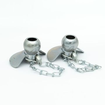 Set van twee kogelvangsteunen cat. 2 - 28x56x69