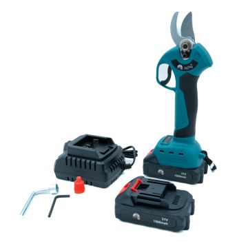 21V Accu Snoeischaar 400W/220N (Incl. 2x accu 1500mAh & lader)