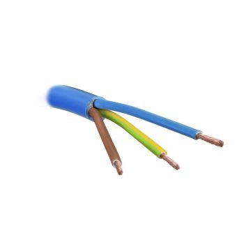 CÂBLE ELECTRIQUE 3 CORE-1.5mm BLEU 1m