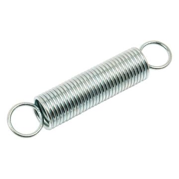 Trekveren, Veer Ø14mm, Draad Ø2mm, Lengte: 150mm.