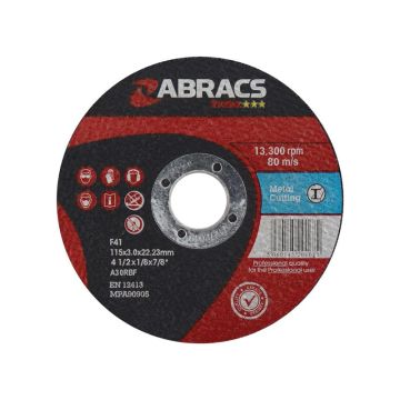 Disque de coupe métal plat Ø115 x 3 x 22.23mm A30RBF