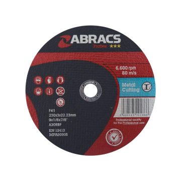 Disque de coupe métal plat Ø230 x 3 x 22.23mm A30RBF