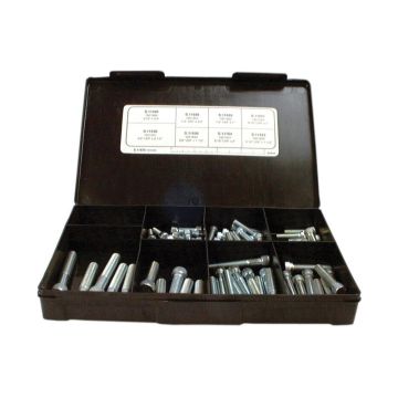Assortimentsdoos inbusbouten cilindrisch 3/16 - 3/8'' x 3/4'' - 2-1/2'' UNF 12.9 Zwart BS 2470