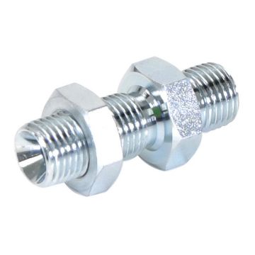 Hydraulisch verloopstuk 1/4'' BSP Man x 1/4'' BSP Mannelijk Schot met Zelfborgend