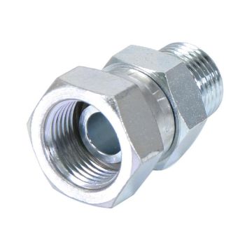 Hydraulisch verloopstuk 1/2'' BSP Man x 5/8'' BSP Wartelmoer, vrouwelijk