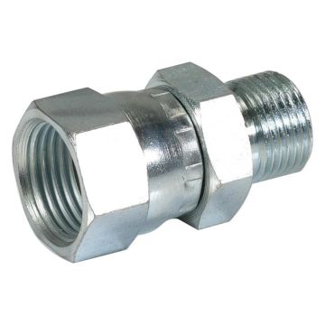 Hydraulisch verloopstuk 3/8'' BSP Man x 3/4'' JIC Wartelmoer, vrouwelijk