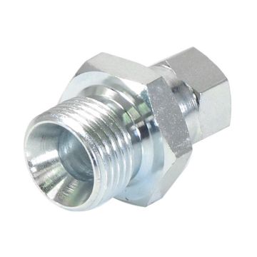 Hydraulisch verloopstuk 1/2'' BSP Man x 9/16'' JIC Wartelmoer, vrouwelijk