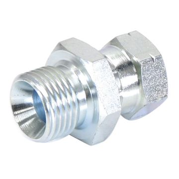 Hydraulisch verloopstuk 1/2'' BSP Man x M16x1.50 Metrisch Wartelmoer, vrouwelijk
