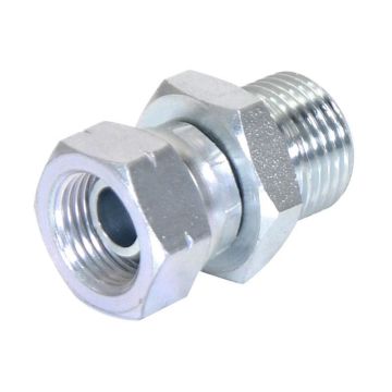 Hydraulisch verloopstuk 1/2'' BSP Man x M18x1.50 Metrisch Wartelmoer, vrouwelijk