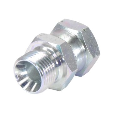 Hydraulisch verloopstuk 1/2'' BSP Man x M20x1.50 Metrisch Wartelmoer, vrouwelijk