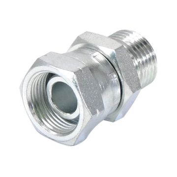 Hydraulisch verloopstuk 1/2'' BSP Man x M22x1.50 Metrisch Wartelmoer, vrouwelijk