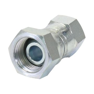 Hydraulisch verloopstuk 1/2'' BSP Wartelmoer, vrouwelijk x 3/4'' JIC Wartelmoer, vrouwelijk