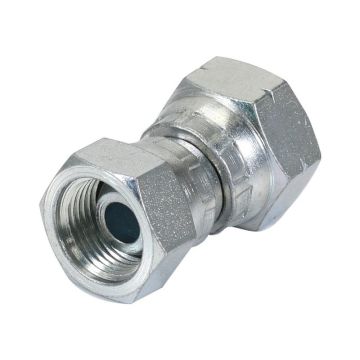Hydraulisch verloopstuk 3/8'' BSP Wartelmoer, vrouwelijk x M18x1.50 Metrisch Wartelmoer, vrouwelijk