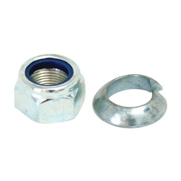 Ecrou autobloquantR M20 x 1,50 avec rondelle élastique conique M20 zinguée