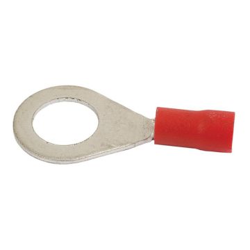 Anneau de raccordement de câble, décharge de traction simple,, 8.4mm, Rouge (0.5 - 1.5mm)