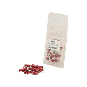 Cosse de câble, décharge de traction simple,, 8.4mm, Rouge (0.5 - 1.5mm) (Agripak 25 pièces)