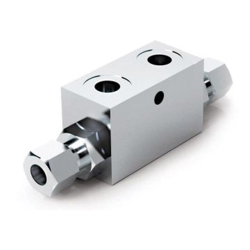 MARCHESINI Dubbele bediende terugslagklep 3/8'' BSP (30 L/min Volumestroom)