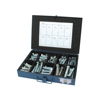 Metric Bolt and Setscrew Assortment (Din 931, 933) 92stuks Metalpak