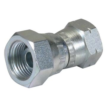 Hydraulisch verloopstuk 3/8'' BSP Wartelmoer, vrouwelijk x M14x1.50 Metrisch Wartelmoer, vrouwelijk