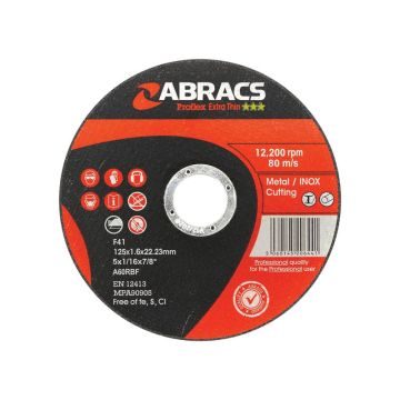 Disque de coupe METAL 125x1.6mm