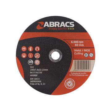 Trennscheibe Metall Ø230 x 1,8 x 22,23mm A60TBF