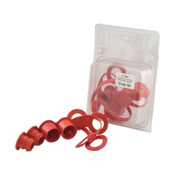 Bouchon anti-poussière 1/2'' Rouge pour femme|mandeel (4 pièces Agripak)