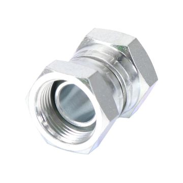 Hydraulisch verloopstuk 1'' BSP Wartelmoer, vrouwelijk x 1'' BSP Wartelmoer, vrouwelijk
