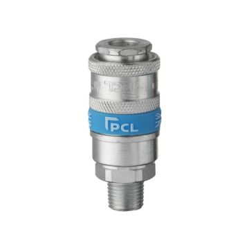 Koppelstuk Luchtsnelkopp. 1/4'' bspt buiten draad