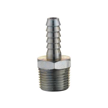 Slangpilaar 1/4'' binnendiam. naar buitendraad 3/8'' BSPT