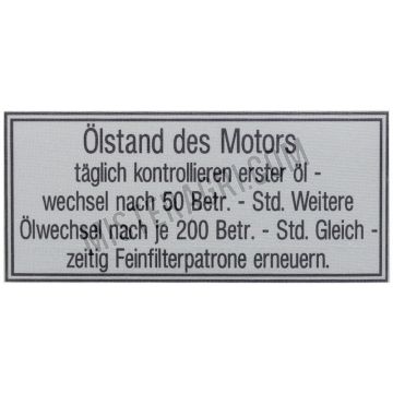 Sticker - motorolie