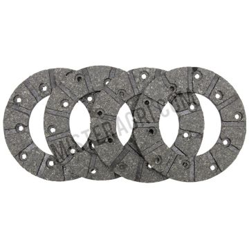 Remvoering - voor voetrem, Ø: 127 mm, 4 stuks, met klinknagels