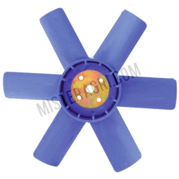 Ventilateur de refroidissement - 6 pales en plastique