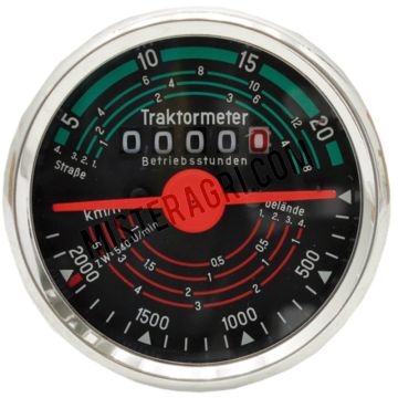 Tractormeter - draairichting rechts 20 km/h