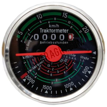 Tractormeter - draairichting rechts 20 km/h