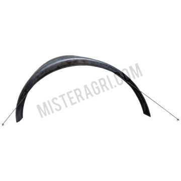 Rubberen rand - 150 x 1770 mm incl. draad en bevestiging