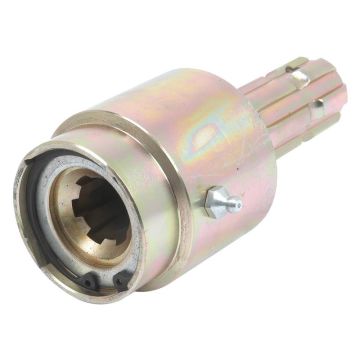 Accouplement à roue libre à transmission - Rainure de clavette interne 1 1/8 - 6 x Rainure de clavette externe 1 3/8'' - 6 avec goupille de verrouillage.