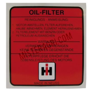 Emblem - Ölfilter