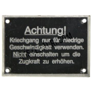 Achtung!...Kriechgang...
