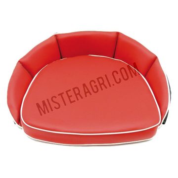 Zitkussen - rood, rugleuninghoogte: 12 cm