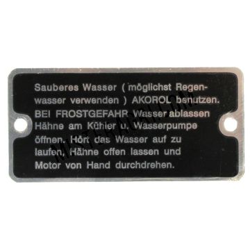Radiateurplaatje