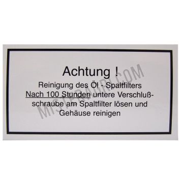 Achtung! Reinigung des Öl.. - wit