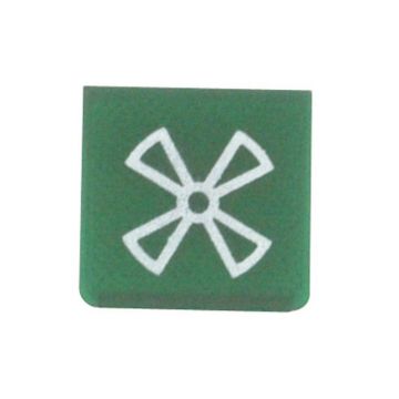 Symbole de l'interrupteur à bascule, Ventilateur (lent)