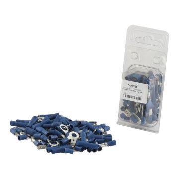 Assortiment Kabelschoenen, enkele trekontlasting, Blauw (Agripak 80 stuks)
