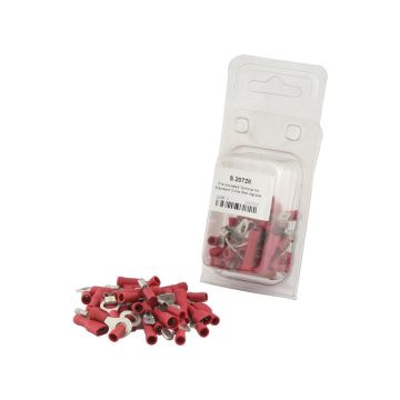 Assortiment Kabelschoenen, enkele trekontlasting, Rood (Agripak 45 stuks)