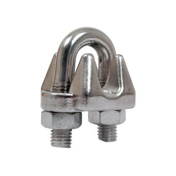 Staaldraadklem, Draad Ø5mm (3/16'') INOX