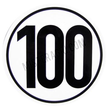 Autocollant - 100 km/h