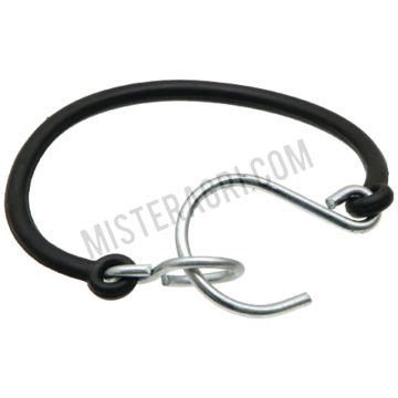 Veiligheidskabel - plastic/metaal, zwart