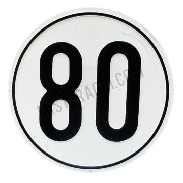 Autocollant - 80 km/h