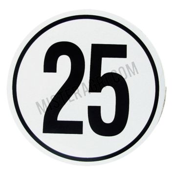Autocollant - 25 km/h