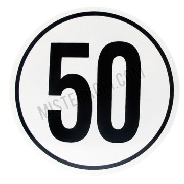 Autocollant - 50 km/h